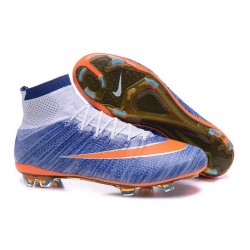 Nuove Scrape da Calcio Ronaldo Nike Mercurial Superfly FG Blu Arancio