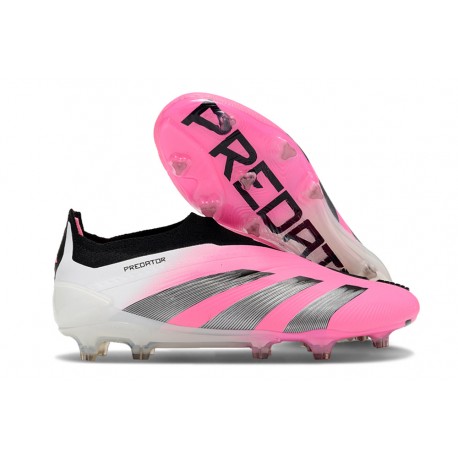 adidas Predator Elite Senza Lacci FG Rosa Bianco Blu