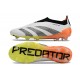 adidas Predator Elite Senza Lacci FG Bianco Nero Arancione