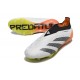 adidas Predator Elite Senza Lacci FG Bianco Nero Arancione