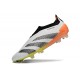 adidas Predator Elite Senza Lacci FG Bianco Nero Arancione