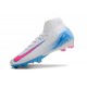 Nike Air Zoom Mercurial Superfly X Elite FG Bianco Rosa Blu