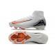 Nike Air Zoom Mercurial Superfly X Elite FG Bianco Arancio Nero