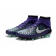 Nuovo Nike Magista Obra FG ACC Scarpe Calcio Viola Verde Nero