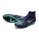 Nuovo Nike Magista Obra FG ACC Scarpe Calcio Viola Verde Nero