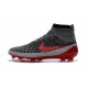 Nuovo Nike Magista Obra FG ACC Scarpe Calcio Grigio Rosso