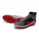 Nuovo Nike Magista Obra FG ACC Scarpe Calcio Grigio Rosso