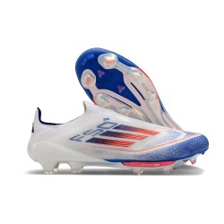 adidas F50+ Senza Lacci FG Ftwr Bianco Rosso Solare Blu Lucido