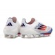 adidas F50+ Senza Lacci FG Ftwr Bianco Rosso Solare Blu Lucido