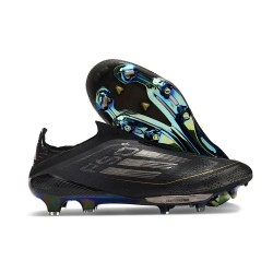 adidas F50+ Senza Lacci FG Nero Core Ferro Metallizzato Oro Met