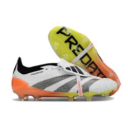 adidas Scarpe Predator Elite Tongue FG Bianco Nero Arancio