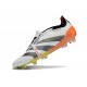 adidas Scarpe Predator Elite Tongue FG Bianco Nero Arancio