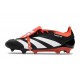 adidas Scarpe Predator Elite Tongue FG Nero Core Bianco Rosso Solare