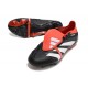 adidas Scarpe Predator Elite Tongue FG Nero Core Bianco Rosso Solare