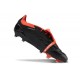 adidas Scarpe Predator Elite Tongue FG Nero Core Bianco Rosso Solare