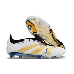 adidas Scarpe Predator Elite Tongue FG Ftwr Bianco Oro Met