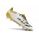 adidas Scarpe Predator Elite Tongue FG Bianco Nero Core Oro Met