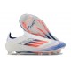 Adidas F50 Elite Senza Lacci FG Bianco Blu Lucido Rosso Solare