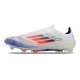 Adidas F50 Elite Senza Lacci FG Bianco Blu Lucido Rosso Solare