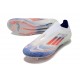 Adidas F50 Elite Senza Lacci FG Bianco Blu Lucido Rosso Solare