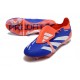 adidas Scarpe Predator Elite Tongue FG Blu Bianco Rosso