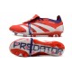 adidas Scarpe Predator Elite Tongue FG Rosso Bianco