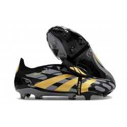 adidas Scarpe Predator Elite Tongue FG Nero Core Oro Met