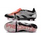 adidas Scarpe Predator Elite Tongue FG Nero Argento Rosso