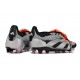 adidas Scarpe Predator Elite Tongue FG Nero Argento Rosso