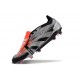 adidas Scarpe Predator Elite Tongue FG Nero Argento Rosso