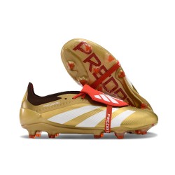 adidas Predator 24 Elite FT FG Oro Met Bianco Rosso