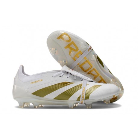 adidas Predator 24 Elite FT FG Bianco Oro Met