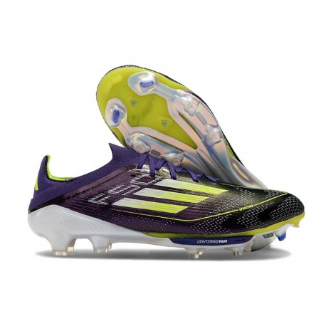 Scarpe da Calcio adidas F50+ Elite FG Unity Viola Bianco Limone Lucido