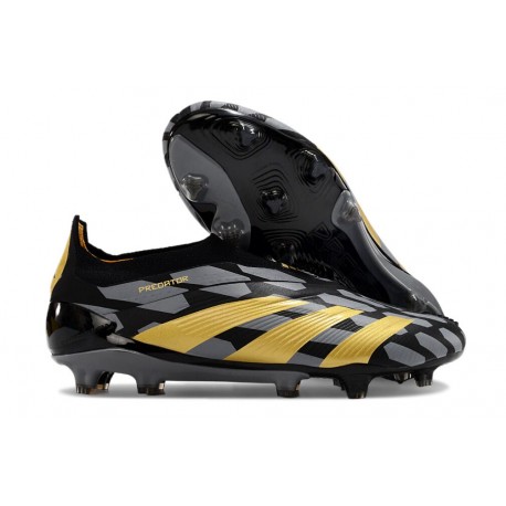 adidas Predator Elite Senza Lacci FG Nero Oro