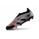 adidas Predator Elite Senza Lacci FG Nero Argento Rosso