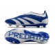 adidas Predator Elite Senza Lacci FG Blu Bianco