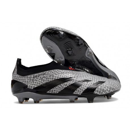 adidas Predator Elite Senza Lacci FG Grigio Nero