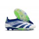 adidas Predator Elite Senza Lacci FG Bianco Blu Verde