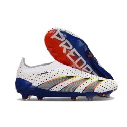 adidas Predator Elite Senza Lacci FG Bianco Nero Blu Rosso