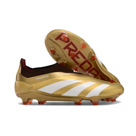 adidas Predator Elite Senza Lacci FG Oro Rosso