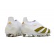 adidas Predator Elite Senza Lacci FG Bianco Oro