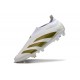 adidas Predator Elite Senza Lacci FG Bianco Oro