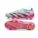 adidas Predator Elite Senza Lacci FG Almost Blu Lucid Rosa Semi Giallo Solare