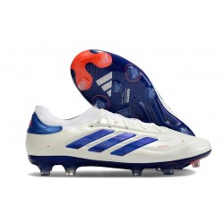 adidas Copa Pure II Elite + FG Pelle Ftwr Bianco Blu Lucido Rosso Solare