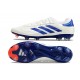 adidas Copa Pure II Elite + FG Pelle Ftwr Bianco Blu Lucido Rosso Solare