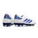 adidas Copa Pure II Elite + FG Pelle Ftwr Bianco Blu Lucido Rosso Solare