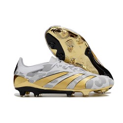 Scarpe adidas Predator 24 Elite FG Oro Bianco Grigio