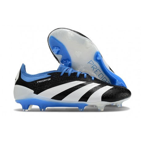 Scarpe adidas Predator 24 Elite FG Nero Bianco Blu