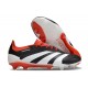 Scarpe adidas Predator 24 Elite FG Nero Bianco Rosso