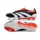 Scarpe adidas Predator 24 Elite FG Nero Bianco Rosso